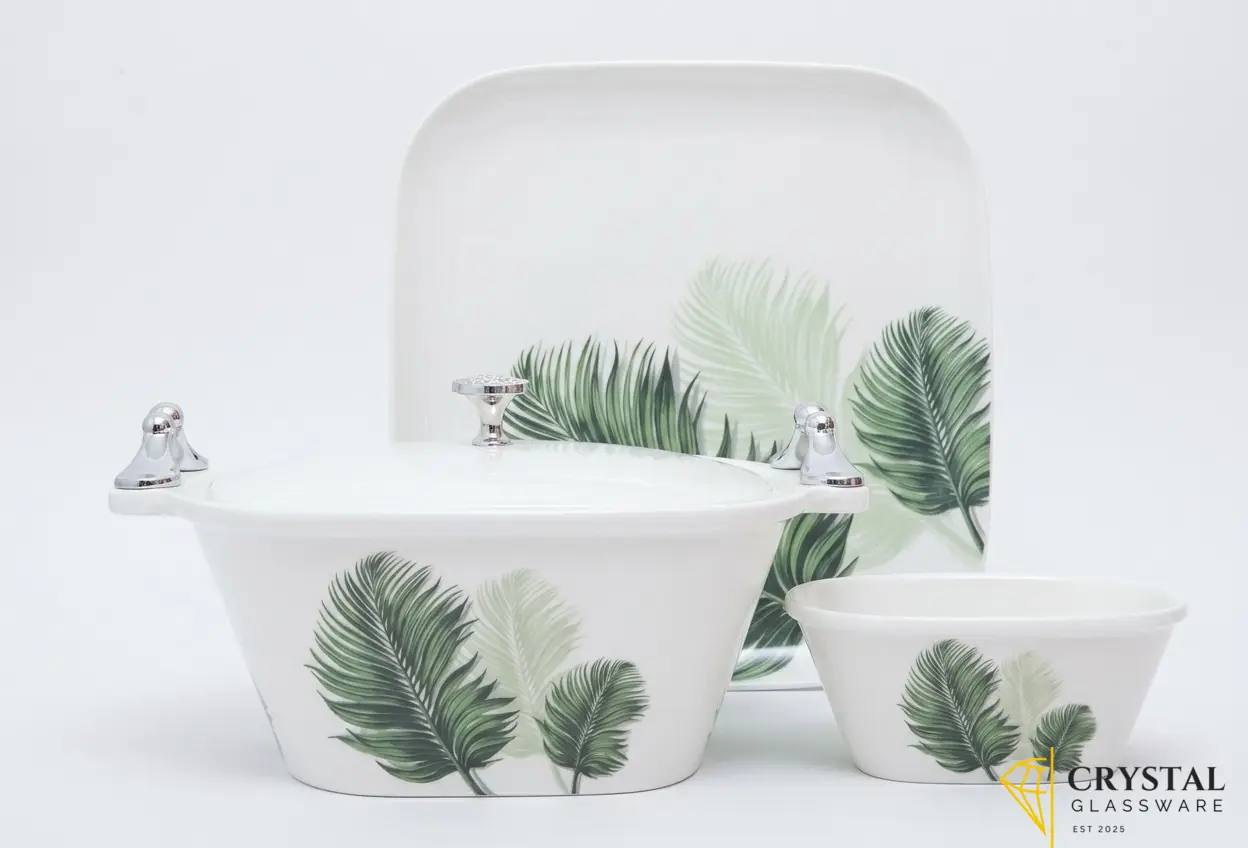 Graceware Sirena Neue Crystal Coated 88 Pcs Dinner Set  